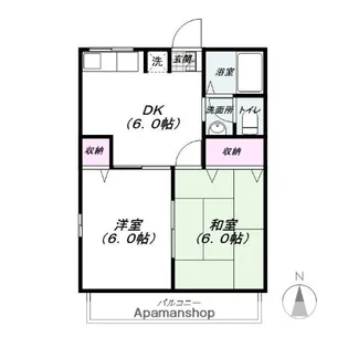 レトア縄文A【102号室】の間取り