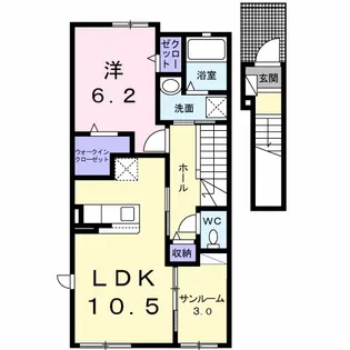 MT.HUTT 青柳【2階】の間取り
