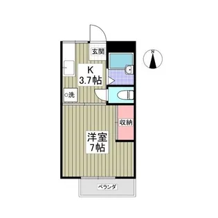第二サンライフ大嶋【203号室】の間取り
