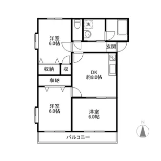 クリムトA・B【1階】の間取り
