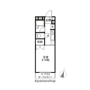 キュービックヒルズ【1階】の間取り