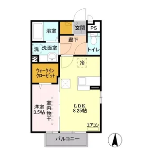 パディントンシュシュ シュシュ【1階】の間取り