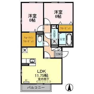 ルミエール【2階】の間取り