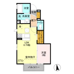 アムール Cルミエール アムール C【1階】の間取り