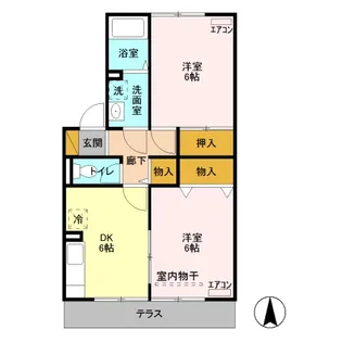 グラシア A【1階】の間取り
