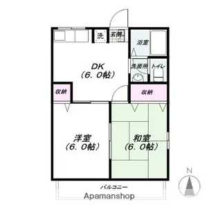 レトア縄文B【101号室】の間取り