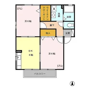 サニーウェル AB【1階】の間取り