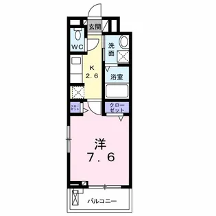 サーファ 前橋【2階】の間取り