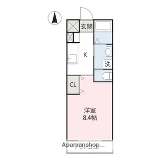 エールメゾンKOWN【201号室】の間取り