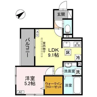 LA MAISON 本町【1階】の間取り