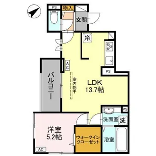 LA MAISON 本町【2階】の間取り