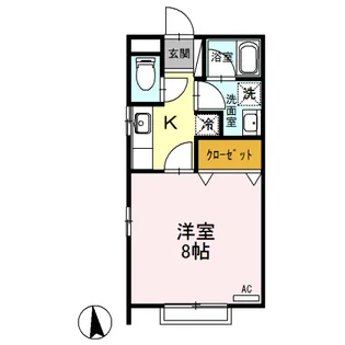 ハイブリッジ A【1階】の間取り