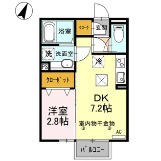 勝山 A【1階】の間取り