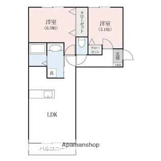 UTA【2階】の間取り