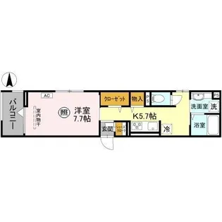 LA MAISON 表町【3階】の間取り