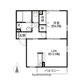 ボヌールE【2階】の間取り