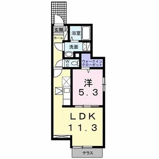 アーバンシティ Ⅱ【1階】の間取り