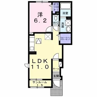 アーバンシティ Ⅰ【1階】の間取り