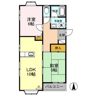 パークサイド II【1階】の間取り
