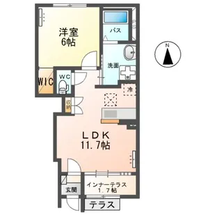 ピパトール【1階】の間取り