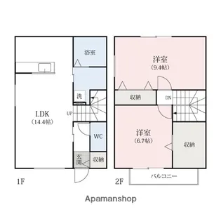 群馬県前橋市昭和町2丁目【アパート】の間取り
