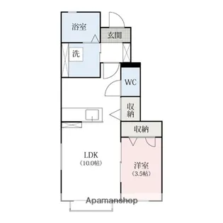 群馬県前橋市駒形町【アパート】の間取り