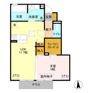 アーバンハイツ【1階】の間取り