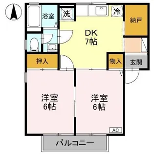 セジュール赤城【2階】の間取り
