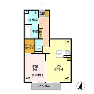コンフォートレジデンス A【2階】の間取り