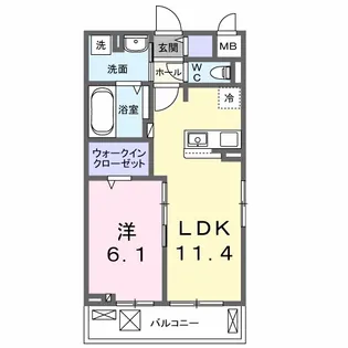 ラニカイ・M【3階】の間取り