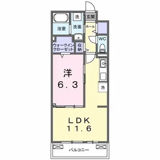 ラニカイ・M【2階】の間取り
