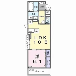 ラニカイ・M【2階】の間取り