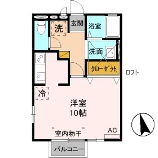 アムール A【2階】の間取り