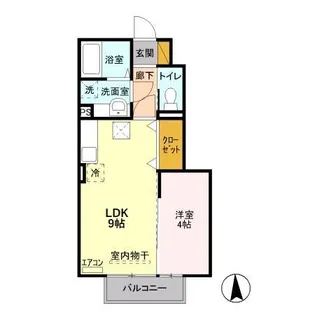 セプトガーデン新前橋【103号室】の間取り