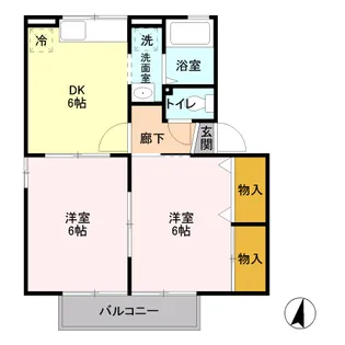 パーチェ B【2階】の間取り