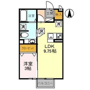 グリーンハイツ【1階】の間取り