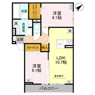 DーGRAN本町【2階】の間取り