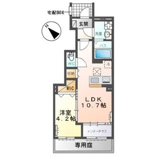 ジニアハイツ A【1階】の間取り