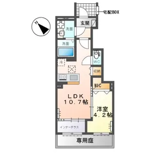 ジニアハイツ A【1階】の間取り