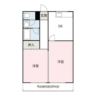 神宮ハイツ【4階】の間取り