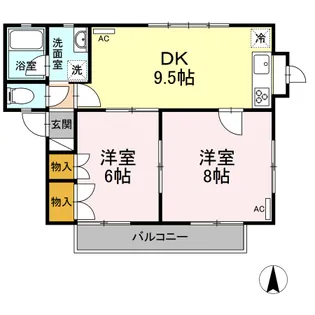 GTハイツ 5【2階】の間取り