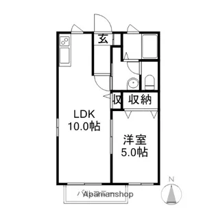 マーブル【1階】の間取り