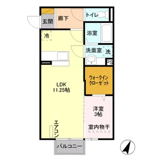 ウィットS鳥羽【2階】の間取り