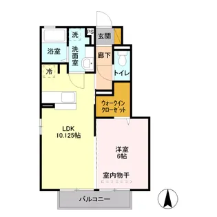 クロワール【1階】の間取り