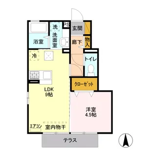 エトワール・ベガ【1階】の間取り