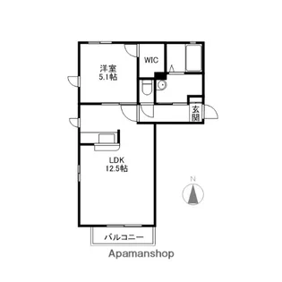 カーサ・セレッソA・B【2階】の間取り