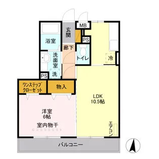 D’クレアーレ【3階】の間取り