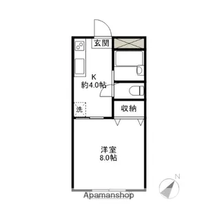 ワイサーホーフ前橋【1階】の間取り