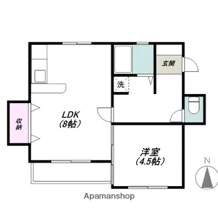 フォートレス北棟【2階】の間取り