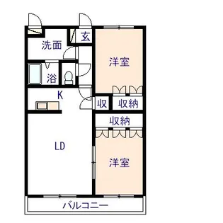 AVENIR CIEL【2階】の間取り